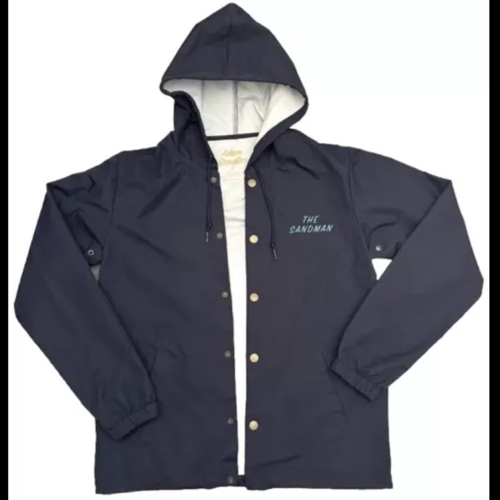Adam Sandler Station 69 Hooded Rain Jacket Men The Sandman 100% Fresh Tour Merch